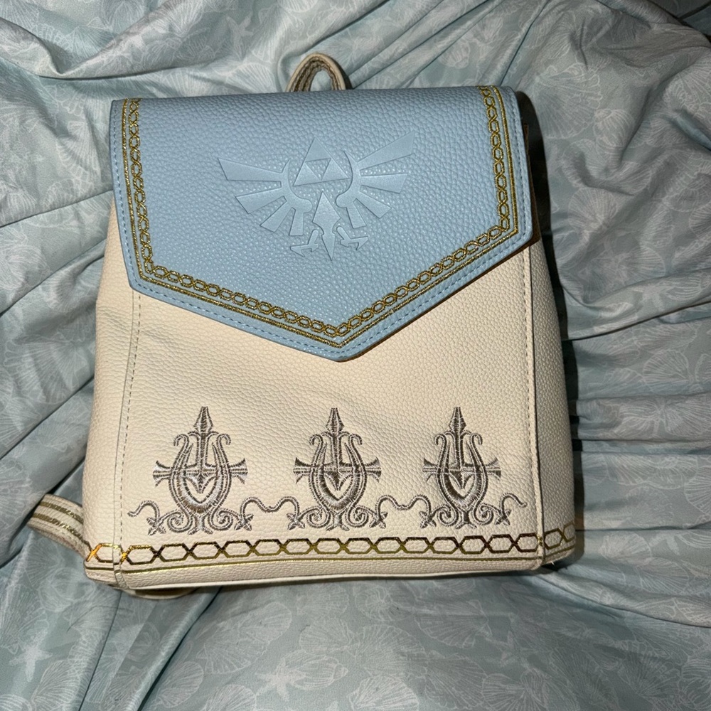 Blue and Cream Zelda Backpack